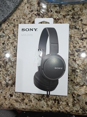 Sony MDR-ZX110 Black On-Ear Headphones